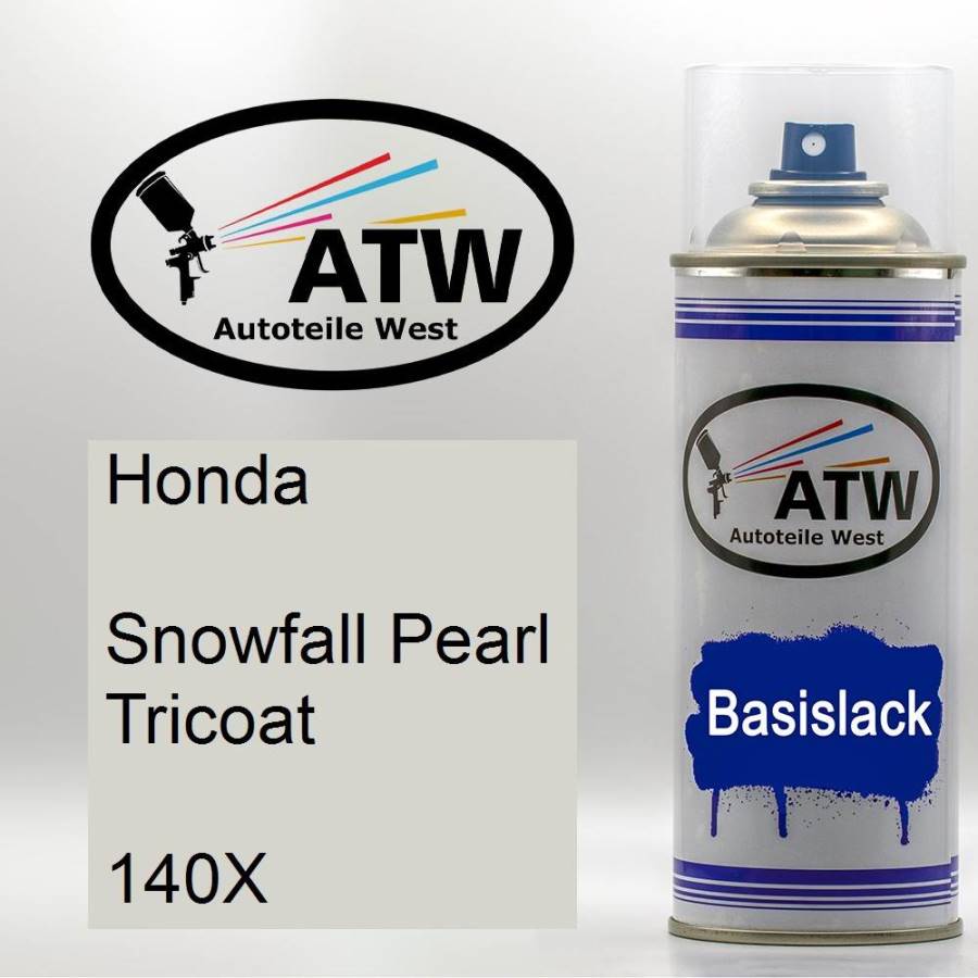 Honda, Snowfall Pearl Tricoat, 140X: 400ml Sprühdose, von ATW Autoteile West.